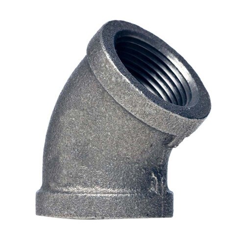 2" Black 45° Elbow SCH 40