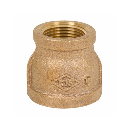 3/4" x 3/8" Brass Coupling