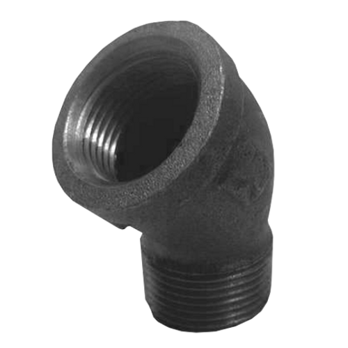 1-1/4" Black Street 45° Elbow SCH