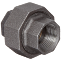 2" Black Union SCH 40