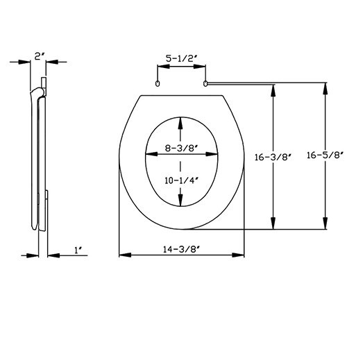 CENTOCO 3700SC Round, Plastic Toil