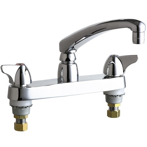 CHICAGO FAUCET 1100-ABCP, 8" 2 Han