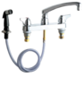 CHICAGO FAUCET 1102-ABCP, 8" 2 Ha