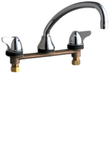 CHICAGO FAUCET 8" 2 Handle Sink Fa