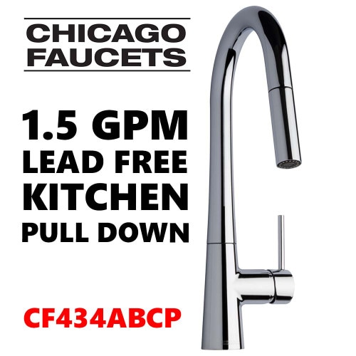 CHICAGO FAUCET 434-ABCP Kitchen Fa