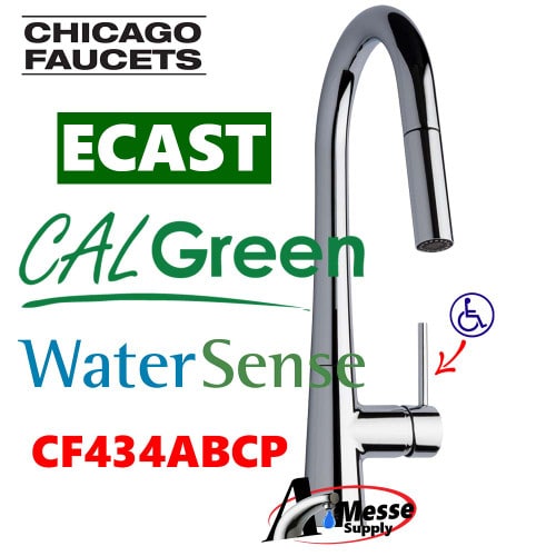 CHICAGO FAUCET 434-ABCP Kitchen Fa