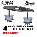 CHICAGO FAUCET EQ-A12-KJKCP 4" Chr