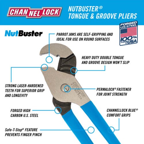 Channellock 410 9.5" NUTBUSTER® Pa