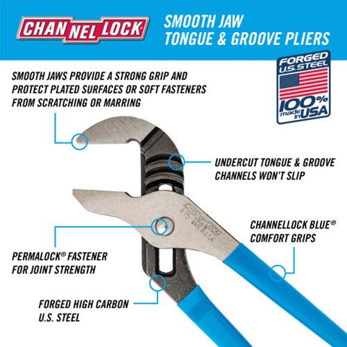 Channellock 415 10" Smooth Jaw Ton