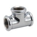 3/8" Chrome Threaded Tee