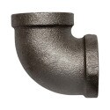 1-1/4" Black Cast Iron Elbow 90° S