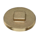 3" Brass Square-Head Cleanout Plug