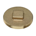4-1/2" Brass Square-Head Cleanout