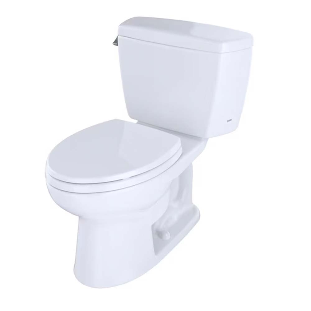 TOTO CST744E-01, Eco Drake Two-Piece Toilet 1.28 GPF Elongated Bowl