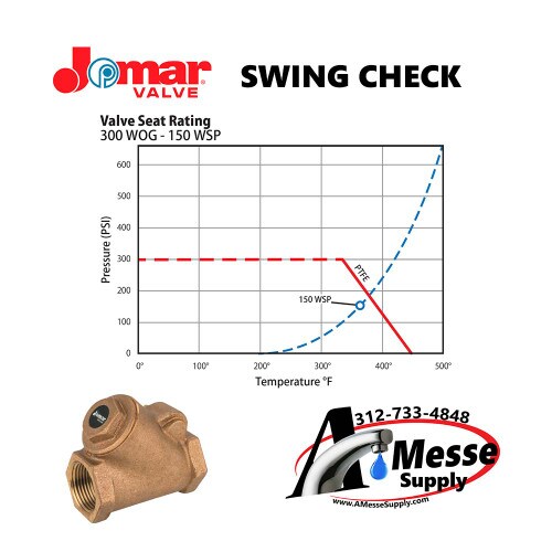 T-511 Bronze 1/2" Swing Check Valv
