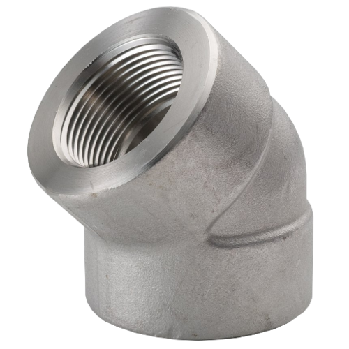1/4" Forged Steel Threaded 45° Elb