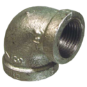 1" x 3/4" Galvanized Reducing 90°