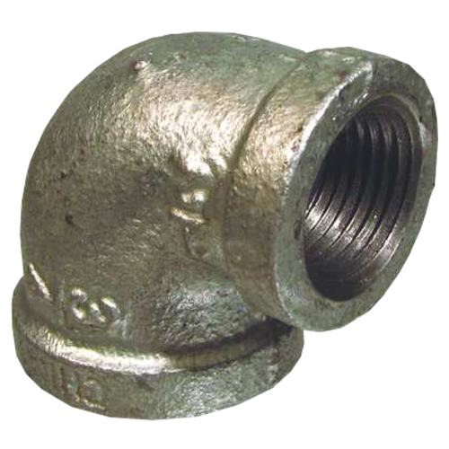 2" x 1-1/2" Galvanized Reducing 90