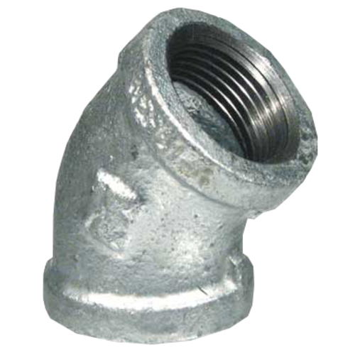 1/8" Galvanized 45° Elbow SCH 40