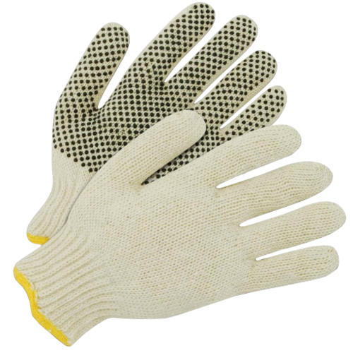 pKG.(12) Canvas Gloves with Grippi