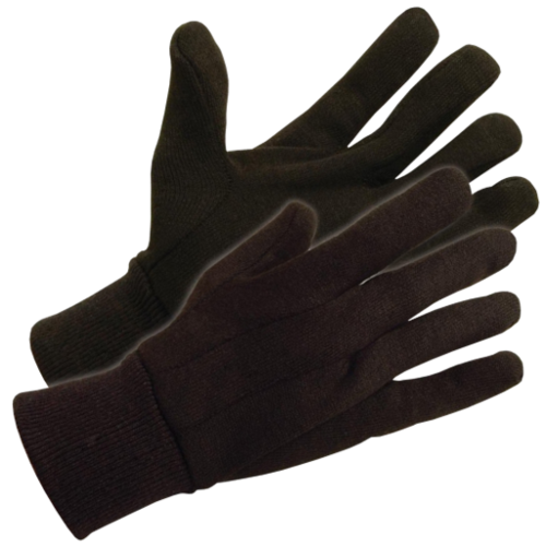 Brown Jersey Gloves