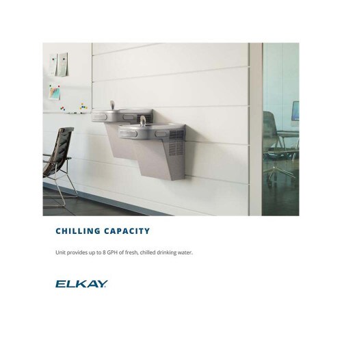 ELKAY EZSTL8LC 8 GPH Wall Mount BiLevel Cooler