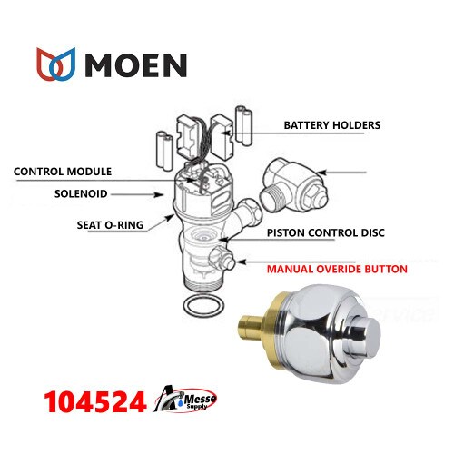 MOEN 104524 Manual Override Button