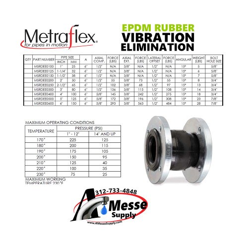 METRAFLEX 2" x 6" EPDM Rubber Expa