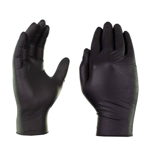 Black Nitrile Glove Double Extra L