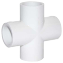 1in PVC SCH 40 Cross, Socket