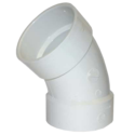 1/2" PVC SCH 40 45° Elbow, Socket