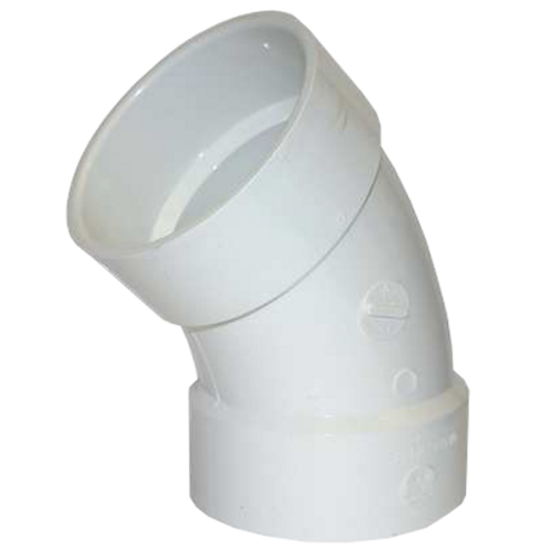 2-1/2" PVC SCH 40 45° Elbow, Socke