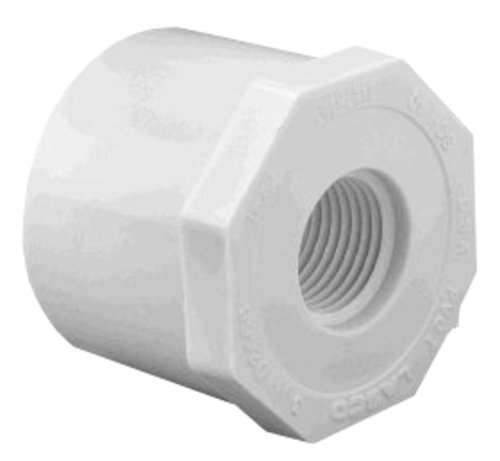 3/4" x 1/2" PVC SCH 40 Bushing, Th
