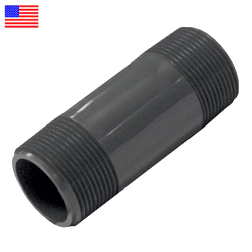 3/8" x 2" PVC Schedule 80 Nipple