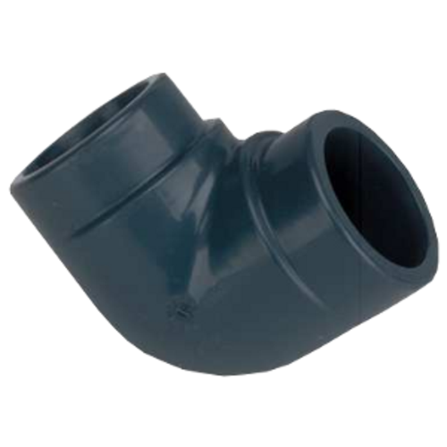 3/4" PVC SCH 80 90° Elbow, Socket