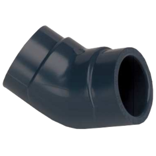 1" PVC SCH 80 45° Elbow, Threaded
