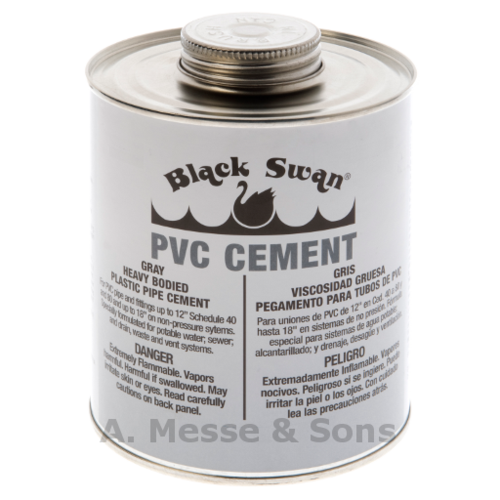 Pint PVC Medium Bodied Gray Cemen