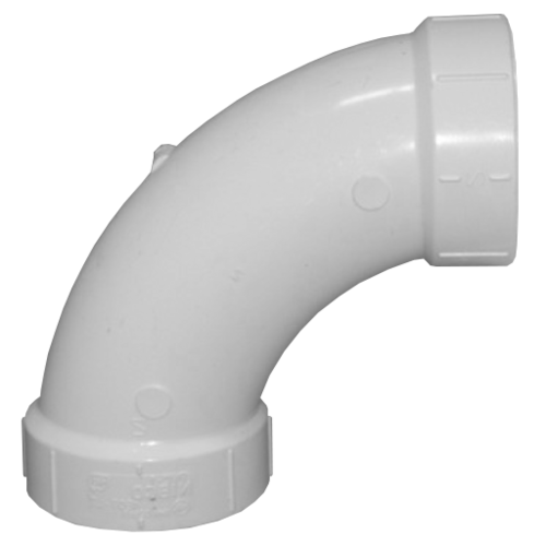6" PVC DWV Elbow 1/4 Bend