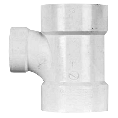 4" x 4" x 2" PVC DWV Sanitary Tee