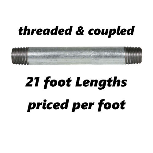 Length Threaded & Coupled Galvaniz