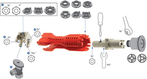 RIDGID 57003, EZ Change Faucet and