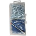 Screw and Anchor Kit, 100 Pc. 1-1/