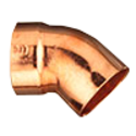 1-1/2" Copper DWV Street 45° Elbow