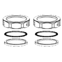 SLOAN F2AU Spud Assembly 1-1/4" C