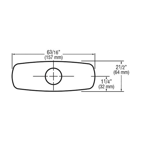 SLOAN SFP-11 4" Deck Plate Chrome