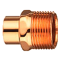 1/2" x 1/4" Copper Male Adaptor