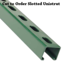 1-5/8" Green Slotted Unistrut