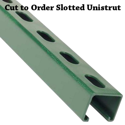 1-5/8" Green Slotted Unistrut