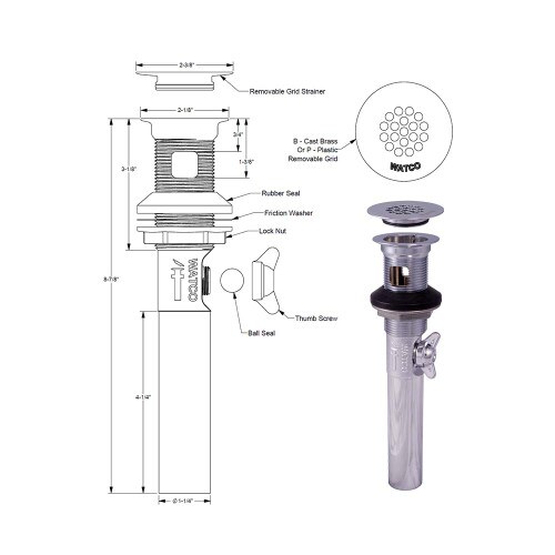 WATCO 815-B-CP-NPU Commercial one-