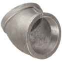 1/2" Black 45° Elbow SCH 80